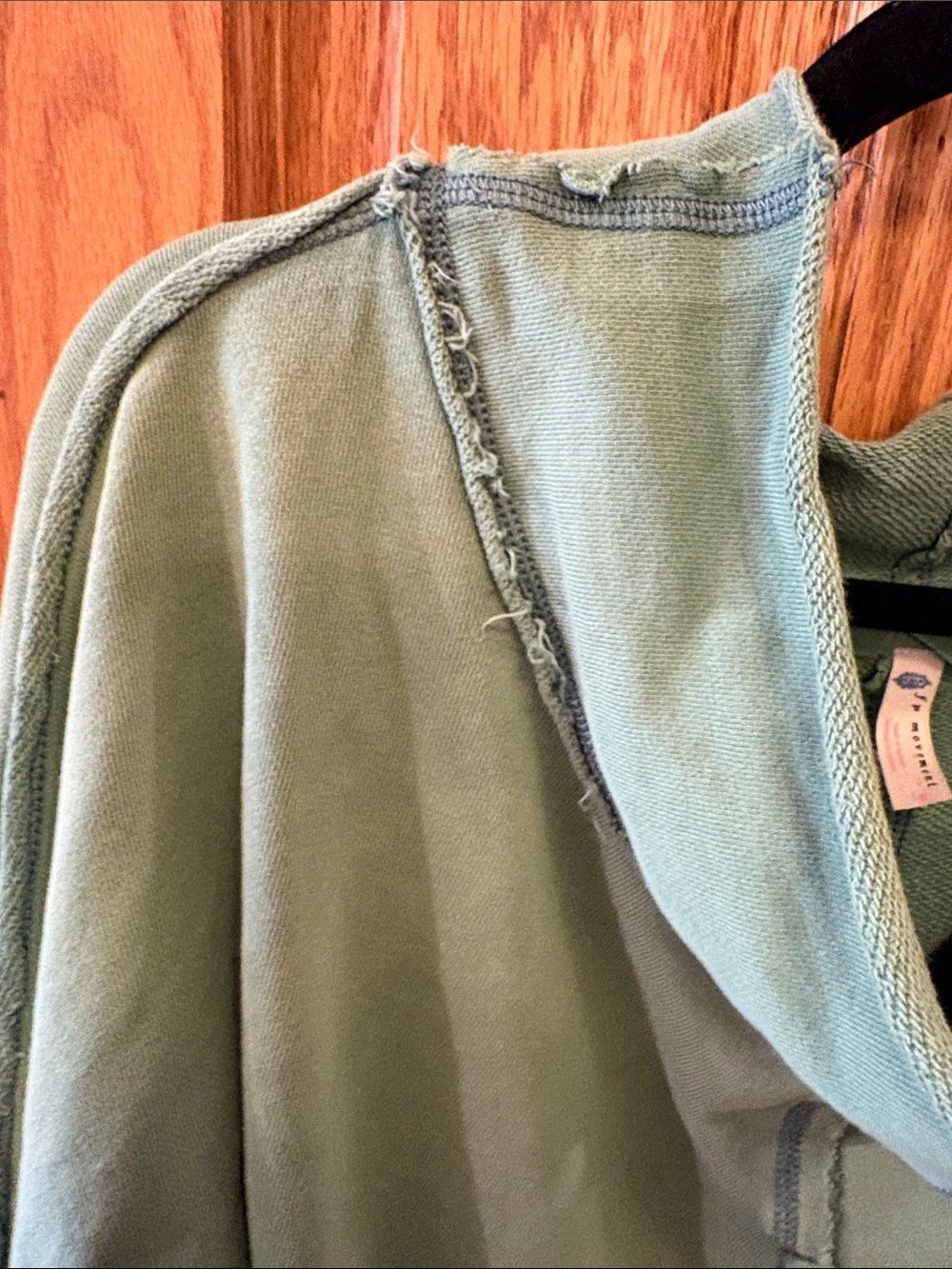 FP Movement by Free People Washed Teal Green Cropped Oversized Sweatshirt - Picture 8 of 13